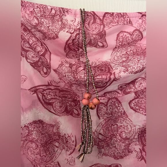 Romwe Pink Paisley High-Low Top size Large US 8/10 - Picture 3 of 7